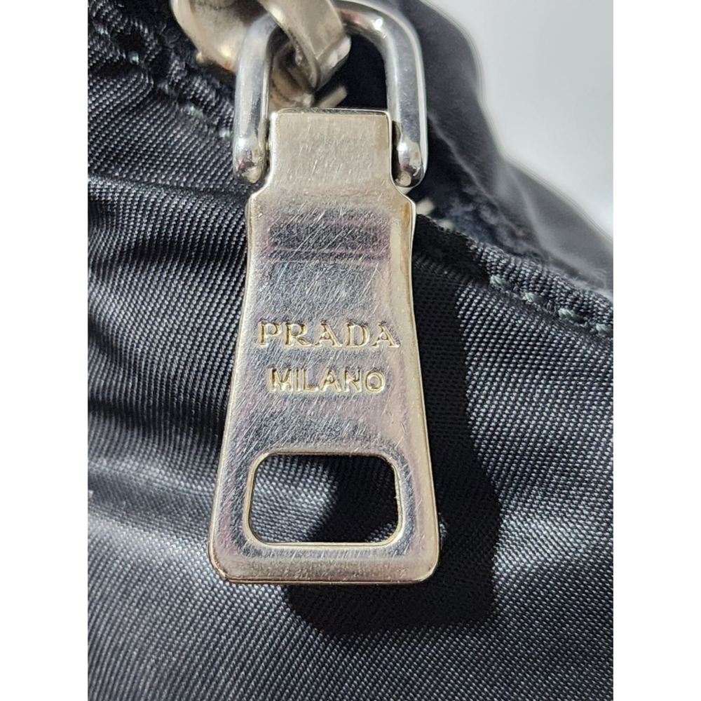 PRADA Tessuto Nylon Saffiano Sacca Shoulder Bag Black - Picture 11 of 16